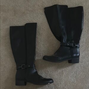 Nautica Black Over the Knee Boots